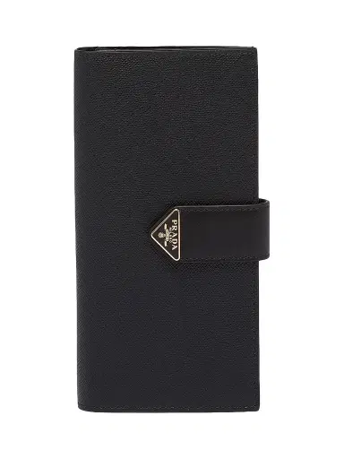 Prada Women's Large Saffiano and Leather Wallet | Thumbnail 1