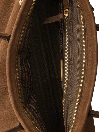 Prada Women's Bonnie Large Nubuck Leather Shoulder Bag | Thumbnail 6 Prada Women's Bonnie Large Nubuck Leather Shoulder Bag | Thumbnail 6