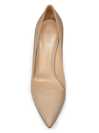 Gianvito Rossi Women's 85MM Leather Stiletto Heel Pumps - Praline | Thumbnail 4 Gianvito Rossi Women's 85MM Leather Stiletto Heel Pumps - Praline | Thumbnail 4