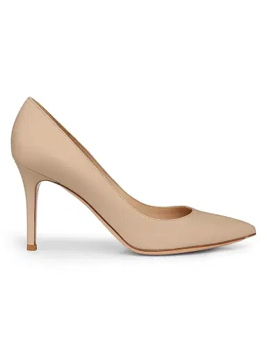 Gianvito Rossi Women's 85MM Leather Stiletto Heel Pumps - Praline | Thumbnail 1 Gianvito Rossi Women's 85MM Leather Stiletto Heel Pumps - Praline | Thumbnail 1