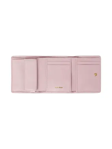 Miu Miu Women's Small Matelasse Nappa Leather Wallet - Pink | Thumbnail 2 Miu Miu Women's Small Matelasse Nappa Leather Wallet - Pink | Thumbnail 2