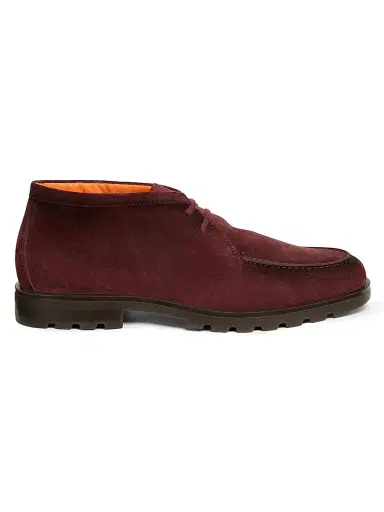 Santoni Men's Rock Suede Chukka Boots - Burgundy - Size 13 | Thumbnail 1 Santoni Men's Rock Suede Chukka Boots - Burgundy - Size 13 | Thumbnail 1