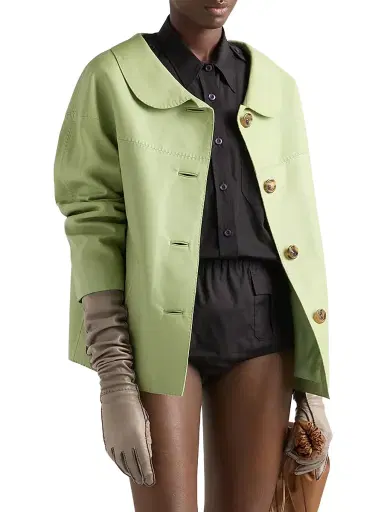 Prada Women's Nappa Leather Jacket - Green - Size 4 | Thumbnail 2 Prada Women's Nappa Leather Jacket - Green - Size 4 | Thumbnail 2