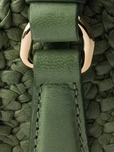 Prada Women's Woven Leather Mini Shoulder Bag - Green | Thumbnail 8 Prada Women's Woven Leather Mini Shoulder Bag - Green | Thumbnail 8