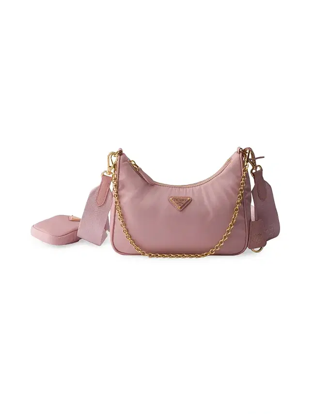 Prada Women's Re-Edition 2005 Re-Nylon Bag - Baby Pink