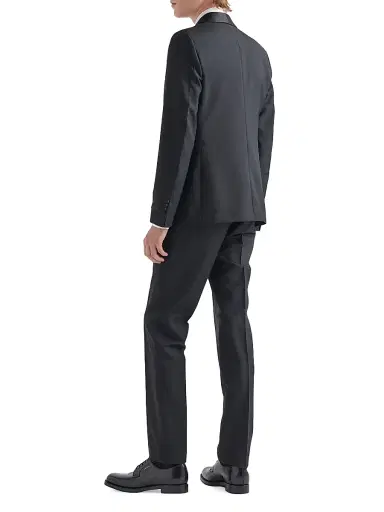 Prada Men's Single-Breasted Wool and Mohair Tuxedo - Black - Size 46 | Thumbnail 5