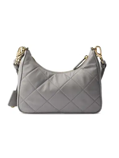 Prada Women's Re-Edition Quilted Re-Nylon Mini Shoulder Bag - Light Grey | Thumbnail 3 Prada Women's Re-Edition Quilted Re-Nylon Mini Shoulder Bag - Light Grey | Thumbnail 3