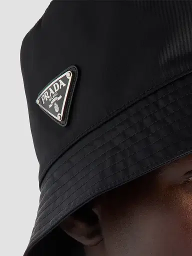Prada Women's Re-Nylon Bucket Hat - Black - Size Large | Thumbnail 3