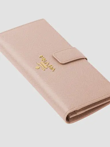 Prada Women's Large Saffiano Leather Wallet - Pink | Thumbnail 5 Prada Women's Large Saffiano Leather Wallet - Pink | Thumbnail 5