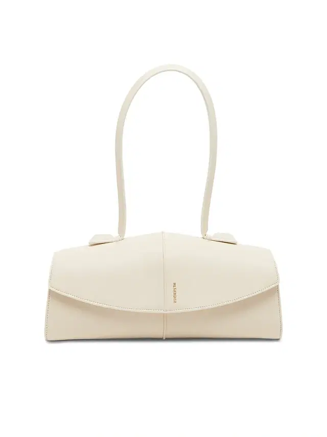 Jil Sander Women's Linea Leather Shoulder Bag - Eggshell