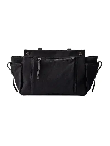 Prada Women's Route Large Canvas and Leather Tote Bag - Black | Thumbnail 3 Prada Women's Route Large Canvas and Leather Tote Bag - Black | Thumbnail 3