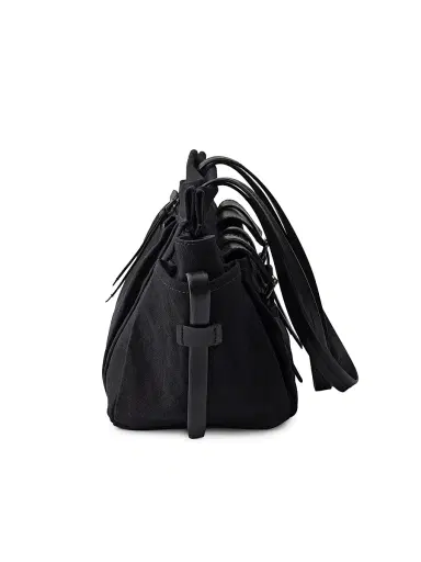 Prada Women's Route Large Canvas and Leather Tote Bag - Black | Thumbnail 5 Prada Women's Route Large Canvas and Leather Tote Bag - Black | Thumbnail 5