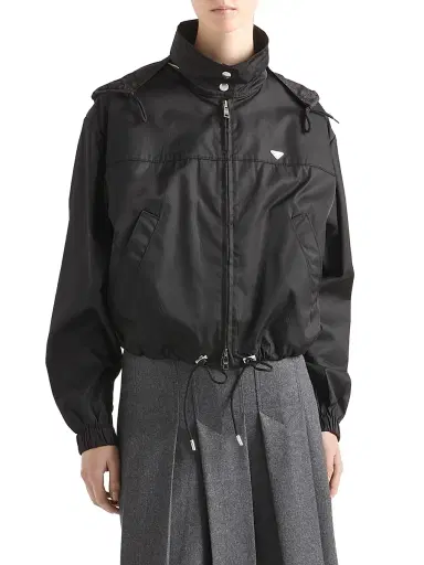 Prada Women's Nylon Blouson Jacket - Black | Thumbnail 2 Prada Women's Nylon Blouson Jacket - Black | Thumbnail 2