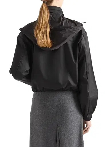 Prada Women's Nylon Blouson Jacket - Black | Thumbnail 3 Prada Women's Nylon Blouson Jacket - Black | Thumbnail 3