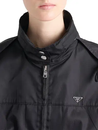Prada Women's Nylon Blouson Jacket - Black | Thumbnail 4 Prada Women's Nylon Blouson Jacket - Black | Thumbnail 4