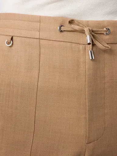 Stefano Ricci Men's Modern Tailored Sport Trousers - Beige - Size 42 | Thumbnail 4 Stefano Ricci Men's Modern Tailored Sport Trousers - Beige - Size 42 | Thumbnail 4
