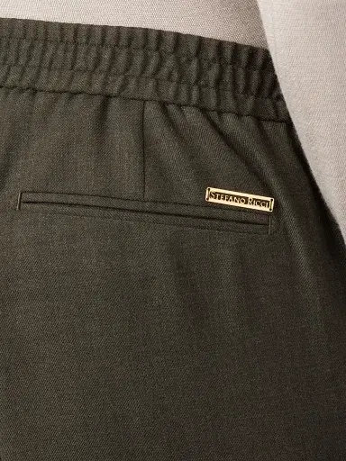 Stefano Ricci Men's Modern Tailored Sport Trousers - Charcoal - Size 40 | Thumbnail 6 Stefano Ricci Men's Modern Tailored Sport Trousers - Charcoal - Size 40 | Thumbnail 6