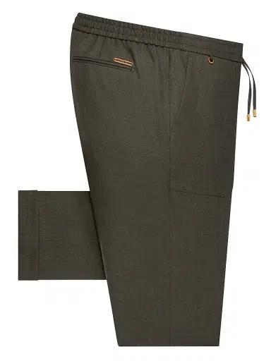Stefano Ricci Men's Modern Tailored Sport Trousers - Charcoal - Size 40 | Thumbnail 1 Stefano Ricci Men's Modern Tailored Sport Trousers - Charcoal - Size 40 | Thumbnail 1