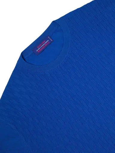 Stefano Ricci Men's Alpha Yarn Cashmere Knit Crewneck Sweater - Blue | Thumbnail 2