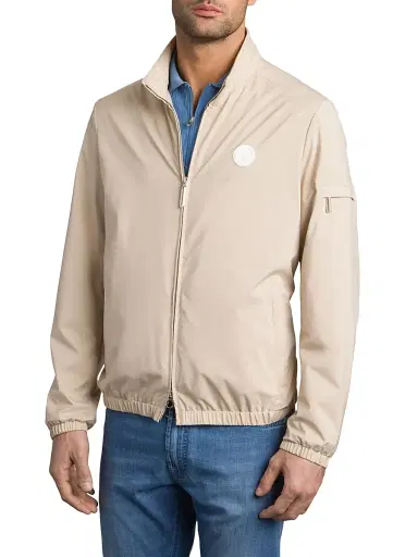 Stefano Ricci Men's Windbreaker Jacket with Zip Closure - Beige - Size 52 | Thumbnail 2 Stefano Ricci Men's Windbreaker Jacket with Zip Closure - Beige - Size 52 | Thumbnail 2
