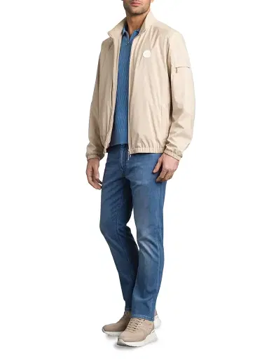 Stefano Ricci Men's Windbreaker Jacket with Zip Closure - Beige - Size 52 | Thumbnail 8 Stefano Ricci Men's Windbreaker Jacket with Zip Closure - Beige - Size 52 | Thumbnail 8