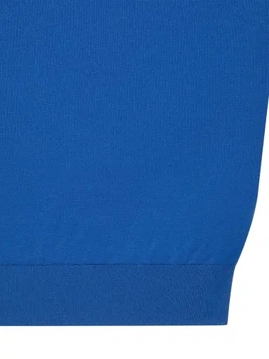Stefano Ricci Men's Silk and Crocodile Leather Knit Zip Polo - Blue - Size 40 | Thumbnail 6 Stefano Ricci Men's Silk and Crocodile Leather Knit Zip Polo - Blue - Size 40 | Thumbnail 6