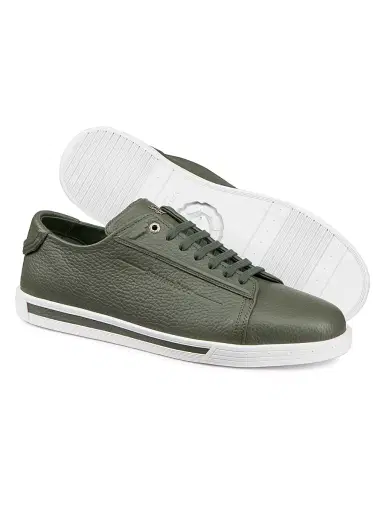 Stefano Ricci Men's Calfskin Sneakers - Verde Tundra | Thumbnail 3 Stefano Ricci Men's Calfskin Sneakers - Verde Tundra | Thumbnail 3