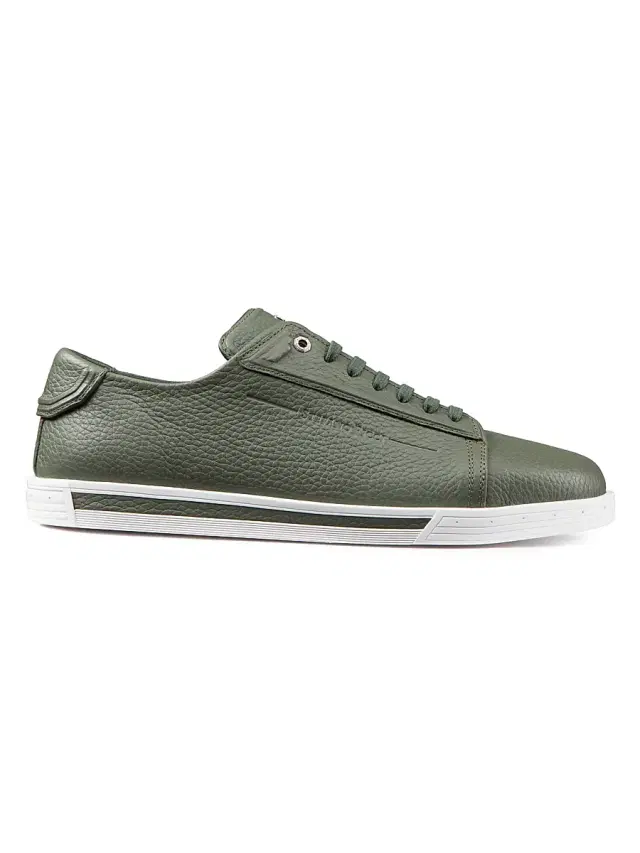 Stefano Ricci Men's Calfskin Sneakers - Verde Tundra