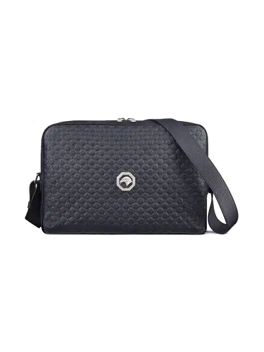 Stefano Ricci Men's Handmade Calfskin Leather Messenger Bag - Dark Blue | Thumbnail 1 Stefano Ricci Men's Handmade Calfskin Leather Messenger Bag - Dark Blue | Thumbnail 1