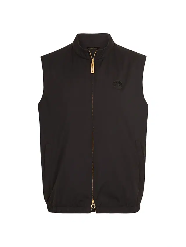 Stefano Ricci Men's Italian Refined Luxurious Sport Vest - Black