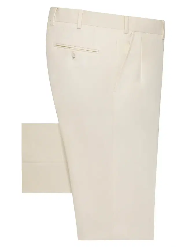 Stefano Ricci Men's Slim Fit Trousers - Open White