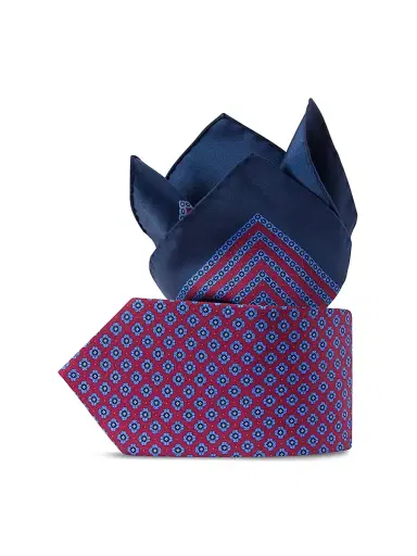Stefano Ricci Men's Luxury Printed Silk Tie Set | Thumbnail 1
