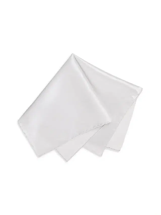 Stefano Ricci Men's Lux Silk Pocket Square - White