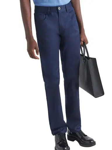 Prada Men's Five-Pocket Stretch Drill Jeans - Blue - Size 32 | Thumbnail 3 Prada Men's Five-Pocket Stretch Drill Jeans - Blue - Size 32 | Thumbnail 3