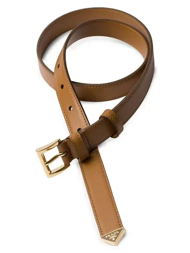 Prada Women's Leather Belt - Brown - Size 34 | Thumbnail 2