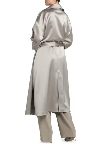 Giorgio Armani Women's Satin Oversized Trench Coat | Thumbnail 5 Giorgio Armani Women's Satin Oversized Trench Coat | Thumbnail 5