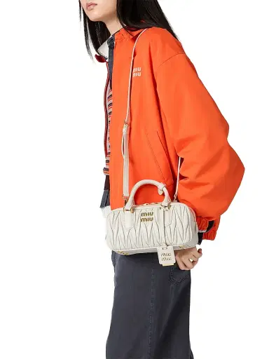 Miu Miu Women's Arcadie Matelassé Nappa Leather Top Handle Bag | Thumbnail 7 Miu Miu Women's Arcadie Matelassé Nappa Leather Top Handle Bag | Thumbnail 7