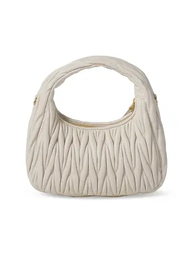 Miu Miu Women's Wander Matelassé Nappa Leather Hobo Bag | Thumbnail 4