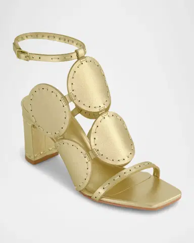 Bernardo 1946 New Moon Circle Metallic Leather Sandals | Thumbnail 2 Bernardo 1946 New Moon Circle Metallic Leather Sandals | Thumbnail 2