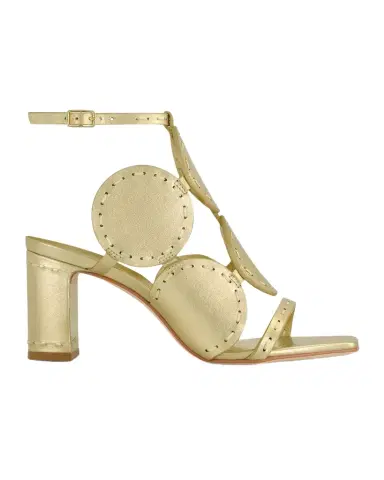 Bernardo 1946 New Moon Circle Metallic Leather Sandals | Thumbnail 1 Bernardo 1946 New Moon Circle Metallic Leather Sandals | Thumbnail 1
