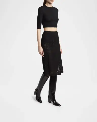 Saint Laurent Julia 75 Knee-High Leather Boots | Thumbnail 2 Saint Laurent Julia 75 Knee-High Leather Boots | Thumbnail 2