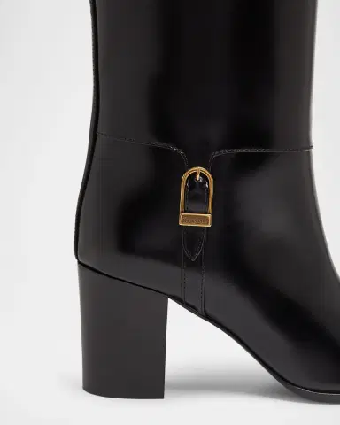 Saint Laurent Julia 75 Knee-High Leather Boots | Thumbnail 4 Saint Laurent Julia 75 Knee-High Leather Boots | Thumbnail 4