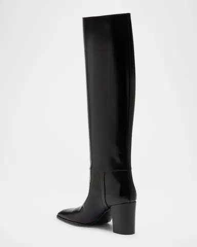 Saint Laurent Julia 75 Knee-High Leather Boots | Thumbnail 6 Saint Laurent Julia 75 Knee-High Leather Boots | Thumbnail 6