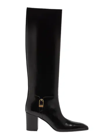 Saint Laurent Julia 75 Knee-High Leather Boots | Thumbnail 1 Saint Laurent Julia 75 Knee-High Leather Boots | Thumbnail 1