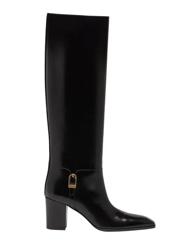 Saint Laurent Julia 75 Knee-High Leather Boots