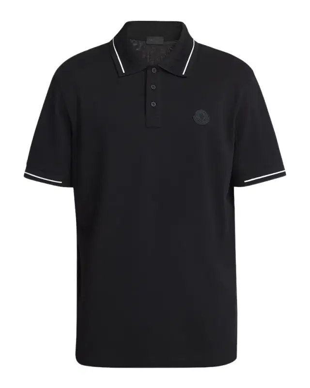 Moncler Men 's Cotton Tipped Polo Shirt