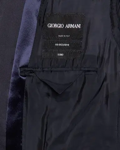 Giorgio Armani Men's Soho Rhinestone-Trim Tuxedo Jacket | Thumbnail 6 Giorgio Armani Men's Soho Rhinestone-Trim Tuxedo Jacket | Thumbnail 6