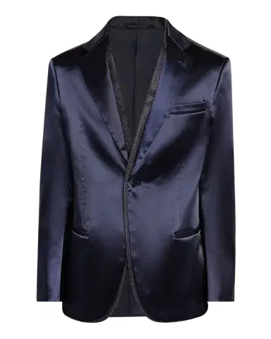 Giorgio Armani Men's Soho Rhinestone-Trim Tuxedo Jacket | Thumbnail 1 Giorgio Armani Men's Soho Rhinestone-Trim Tuxedo Jacket | Thumbnail 1