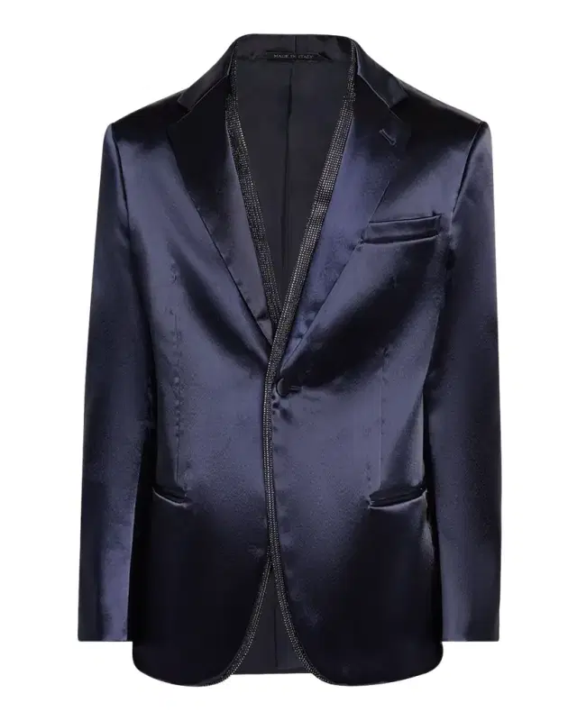 Giorgio Armani Men 's Soho Rhinestone-Trim Tuxedo Jacket