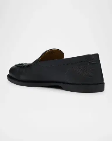 John Lobb Men's Pace Suede Penny Loafers | Thumbnail 4 John Lobb Men's Pace Suede Penny Loafers | Thumbnail 4